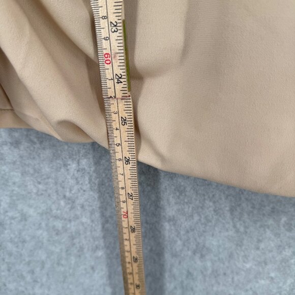 Grace Karin Womens Flutter Sleeve Surplice Blouse Top Size XL Tan Office NEW - Picture 12 of 13